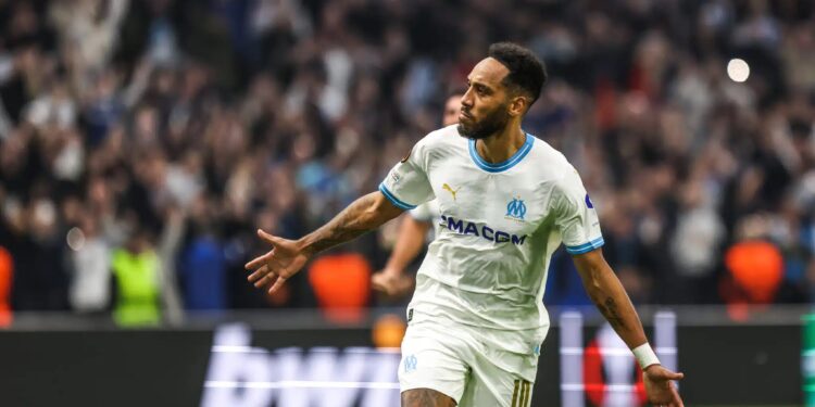 célébration d'Aubameyang OM-Ajax